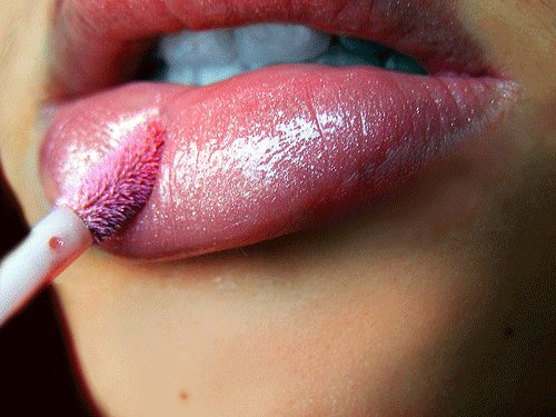 Applying Lipstick